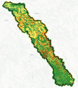 Carte d'aléa érosion des sols sur le territoire du Syndicat de Serein